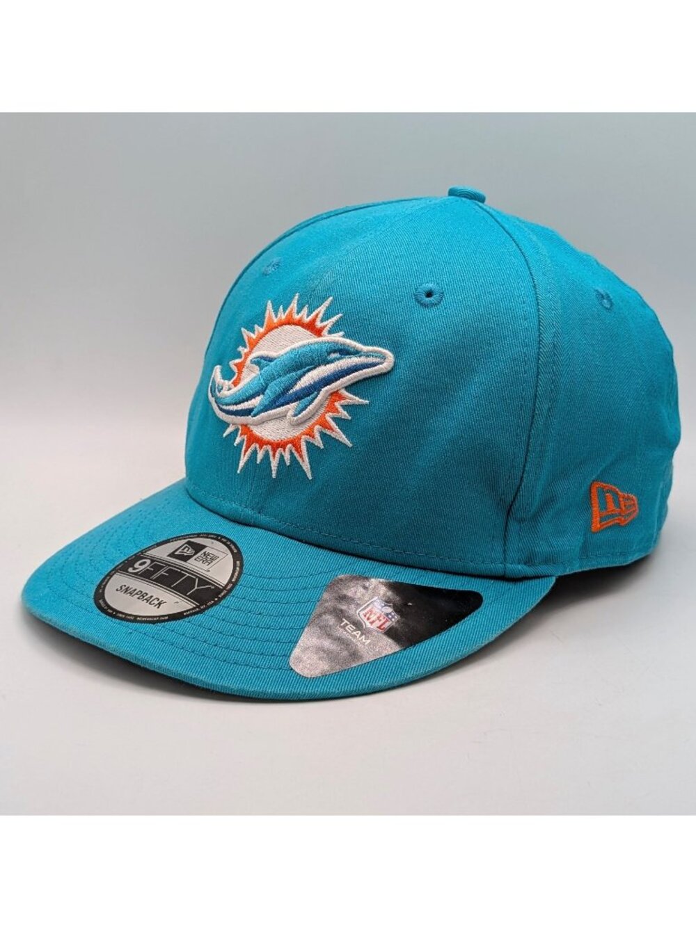 Miami Dolphins New Era 9FIFTY Snapback Hat Cap Aqua Teal Unisex NFL Football